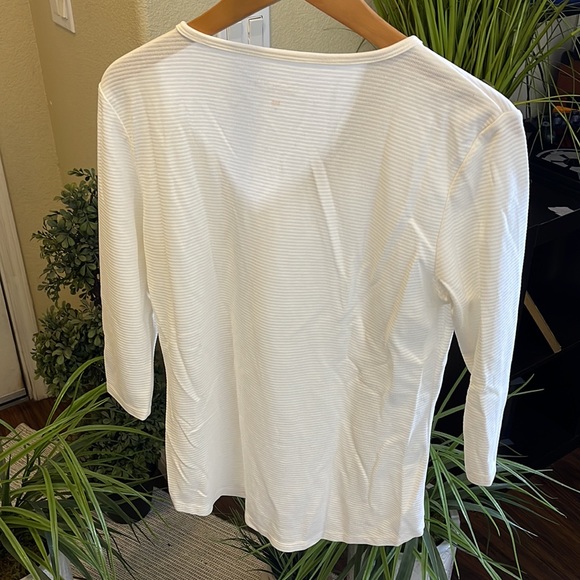 SegMents Women's 3/4 Sleeve V-Neck Shirt Size Small - Picture 6 of 7